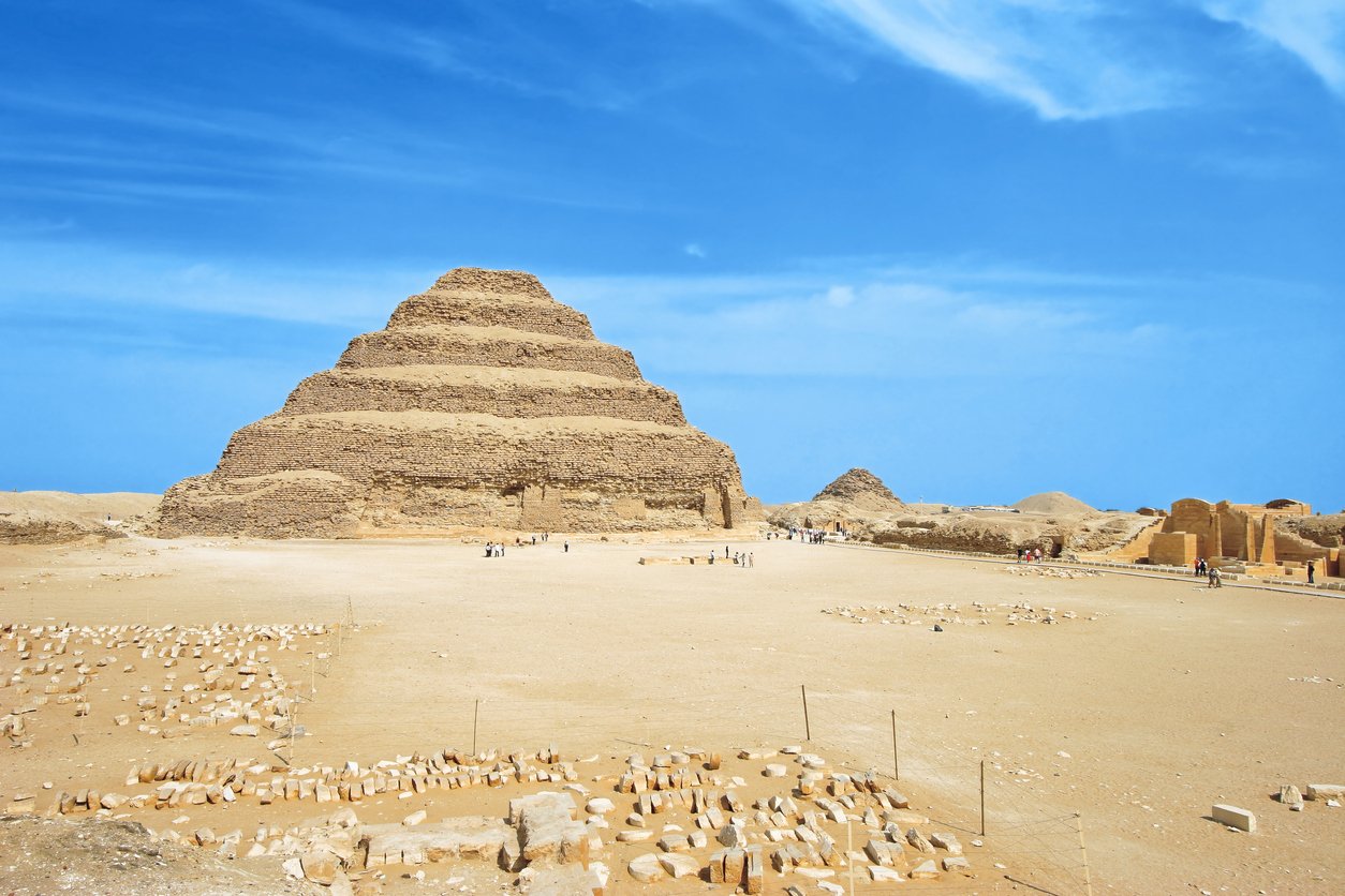 Djoser pyramid at Saqqara (Egypt, Africa)