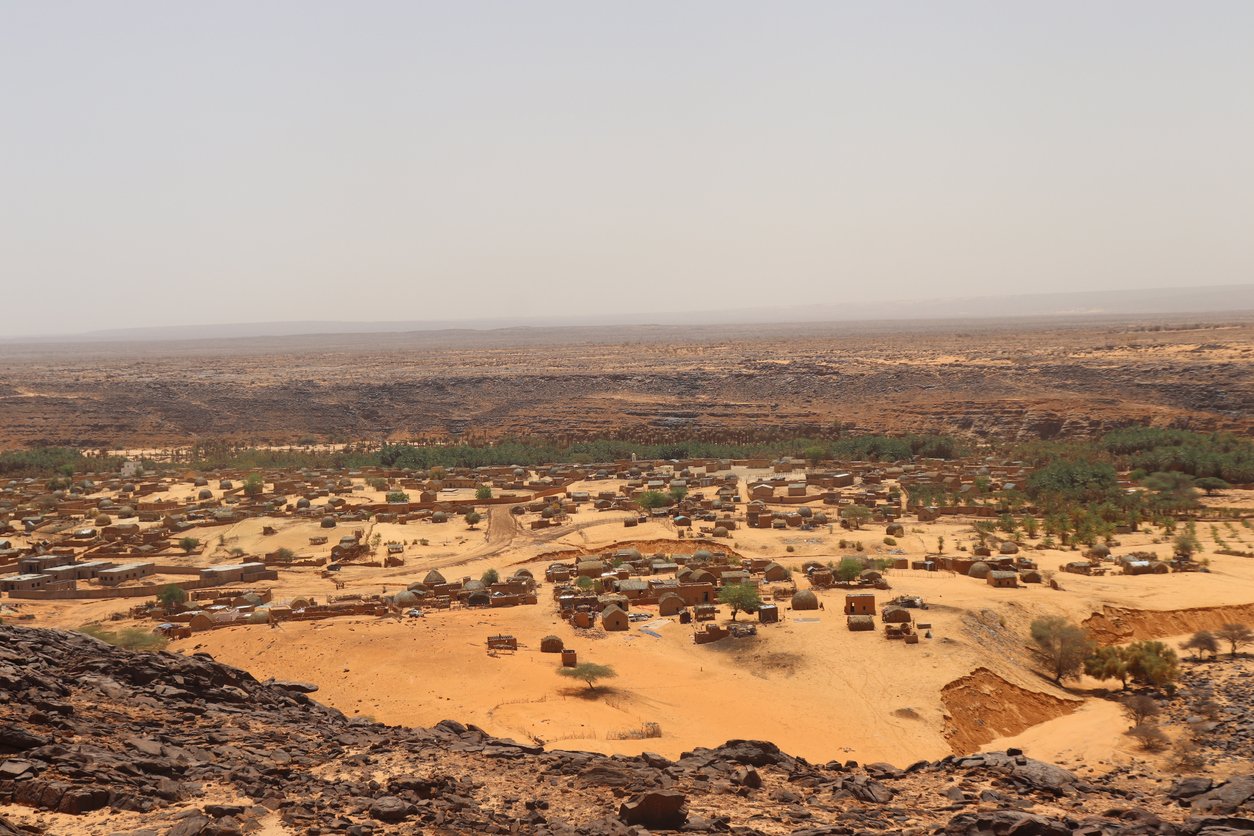 general view of the city of Ouadane