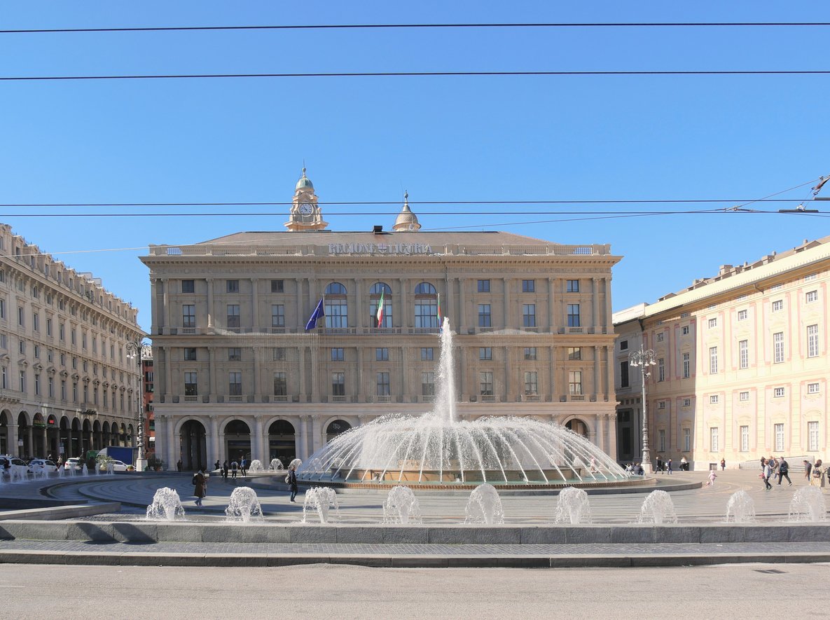 Fontaine de la place Ferrari à Gênes