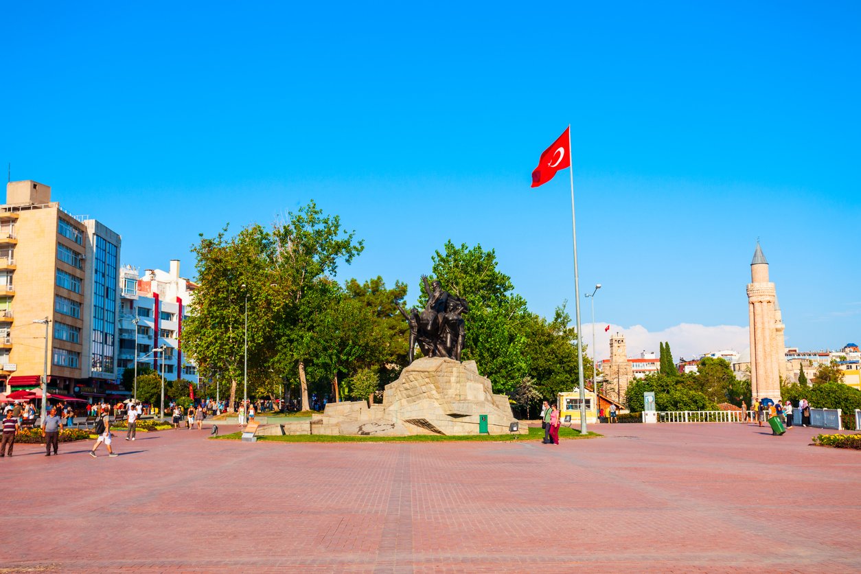 Republic Square in Antalya, Turkey