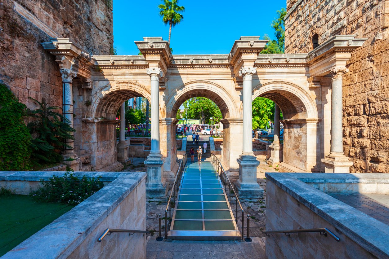 Hadrian's Gate in Antalya, Turkey