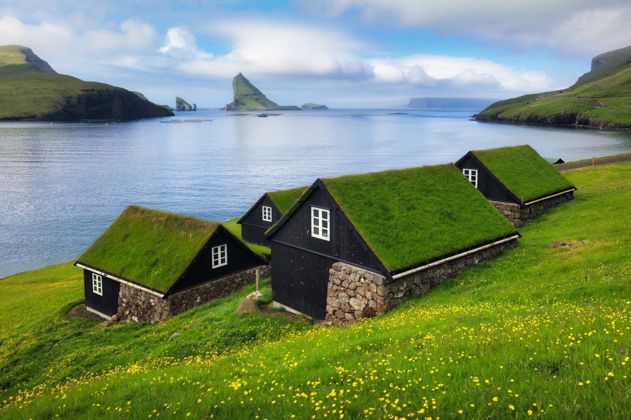 Village de Bour dans les îles Féroé