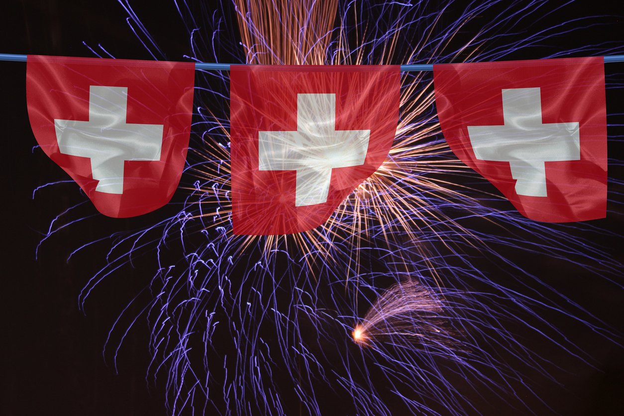 Feux d'artifice en Suisse