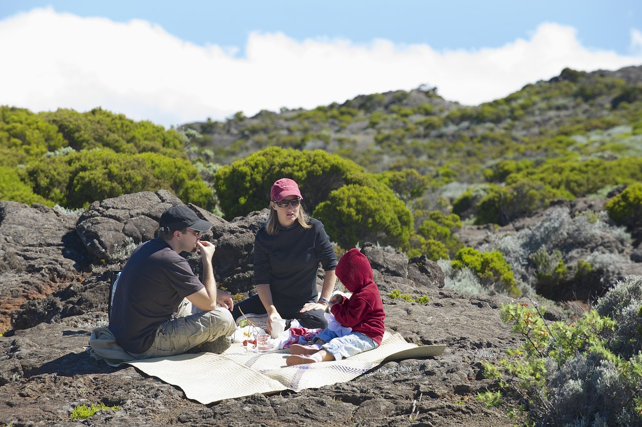 People have picnic, Saint Paul De La Reunion, France.