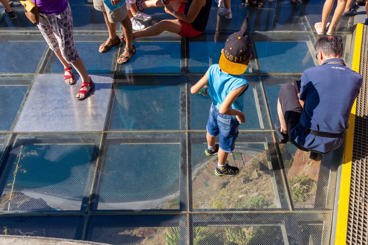 Skywalk at Cabo Girao, the highest cliff in Europe