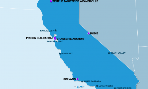 Carte Californie : La Californie insolite