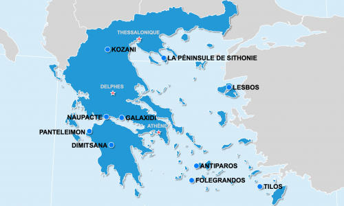 Carte Grèce : hors des sentiers battus en Grèce