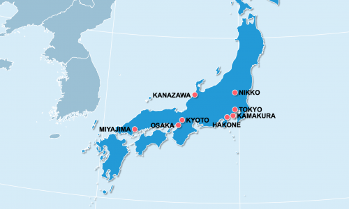 68 Lieux à Visiter au Japon: Où Aller ? Que Faire ? Carte Touristique