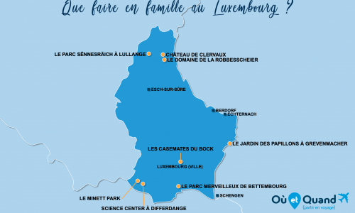 Carte Luxembourg : En famille au Luxembourg