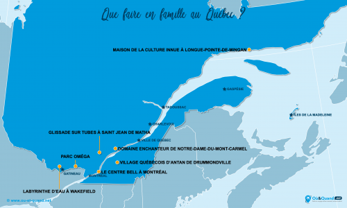 Carte Québec : En famille au Québec